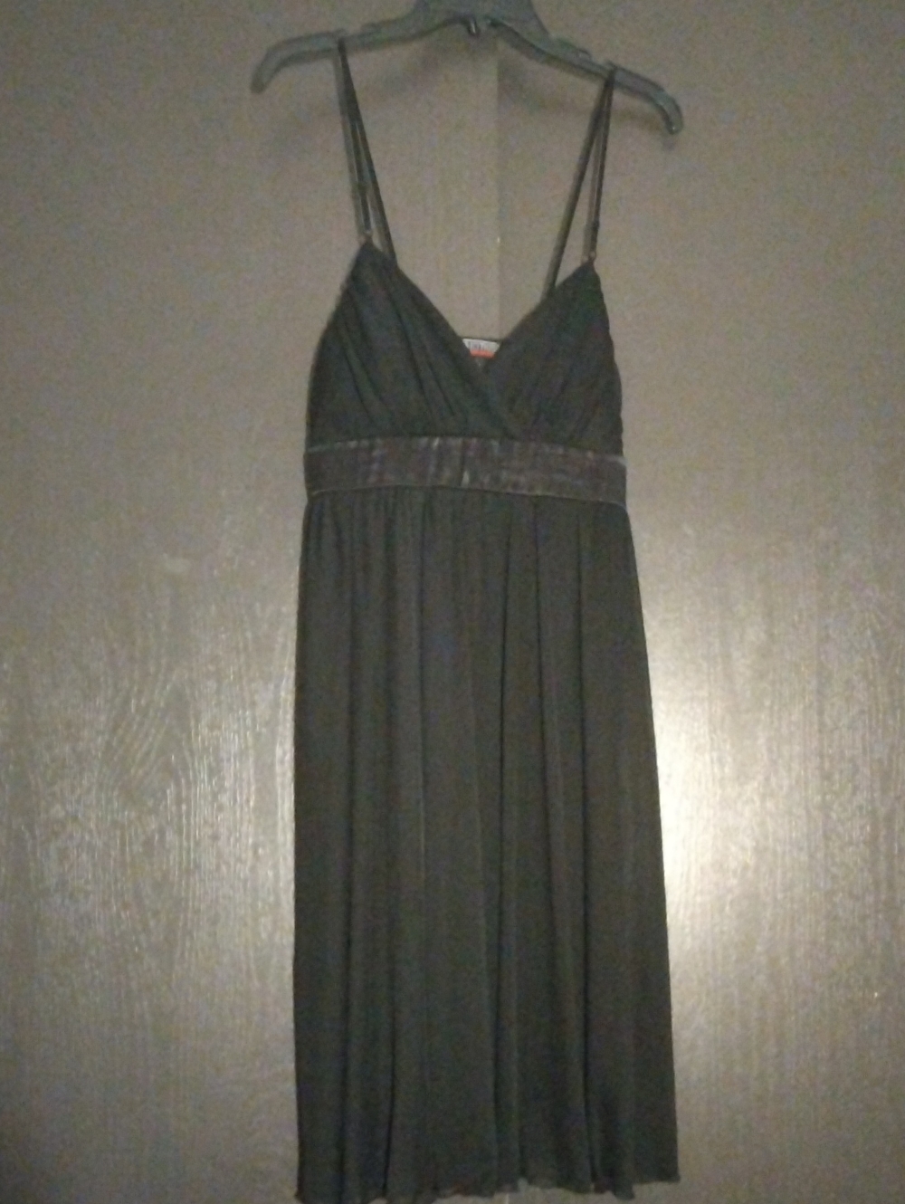 Hot Kiss Black Midi Dress with Spaghetti Straps